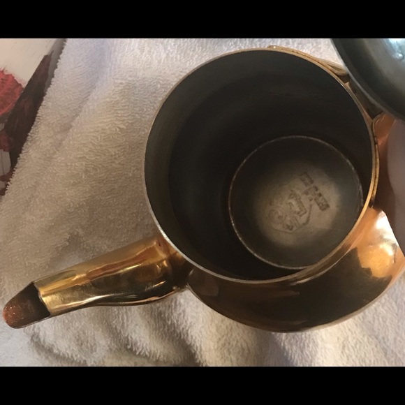 Decorative Gold TeaPot - Picture 2 of 3